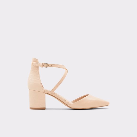 Aldo Adralen classic ankle strap block heels 6